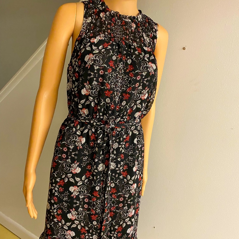 Knox Rose Floral Print Ladies BOHO Dress NWT NEW Ruffled Size Medium - Picture 5 of 7